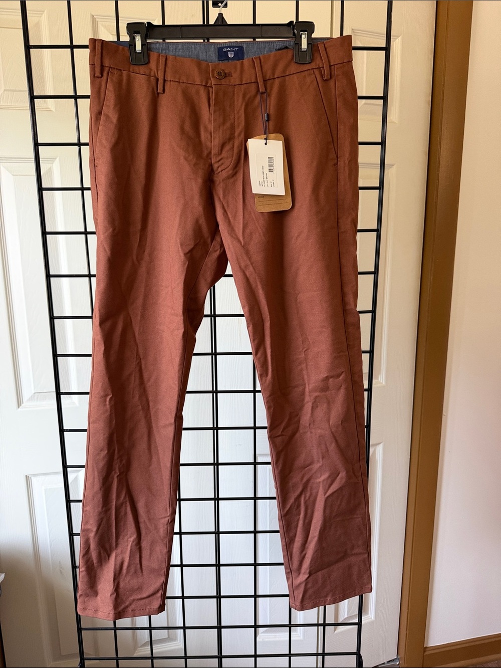 Gant Men's Slim Tech Prep Clay Brown Chinos
